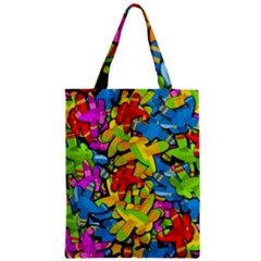 Colorful Airplanes Zipper Classic Tote Bag by Valentinaart