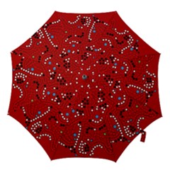Red Fantasy Hook Handle Umbrellas (small) by Valentinaart