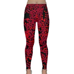 Red Emotion Classic Yoga Leggings by Valentinaart