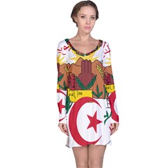 National Seal Of Algeria Long Sleeve Nightdress by abbeyz71