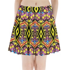 Bulgarian Eye Pleated Mini Skirt by MRTACPANS