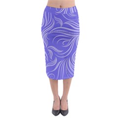 Purple Silver Design Midi Pencil Skirt by GabriellaDavid