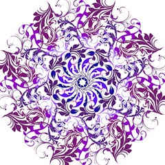Purple Ornaments Design Straight Umbrellas by GabriellaDavid