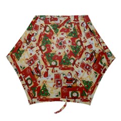 Santa Clause Mail Bird Snow Mini Folding Umbrellas