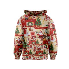 Santa Clause Mail Bird Snow Kids  Pullover Hoodie