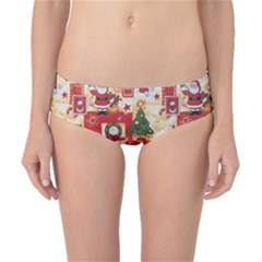 Santa Clause Mail Bird Snow Classic Bikini Bottoms