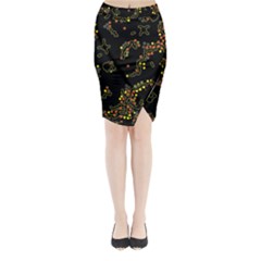 In My Mind 2 Midi Wrap Pencil Skirt by Valentinaart
