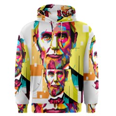 Abraham Lincoln Men s Pullover Hoodie by bhazkaragriz