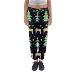 Decorative Xmas reindeer pattern Women s Jogger Sweatpants