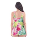 Tropical Dream Hibiscus Pattern Skater Dress Swimsuit View2