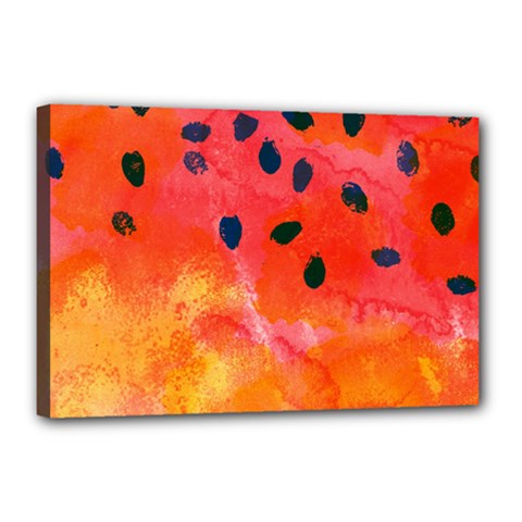 Abstract Watermelon Canvas 18  X 12  by DanaeStudio