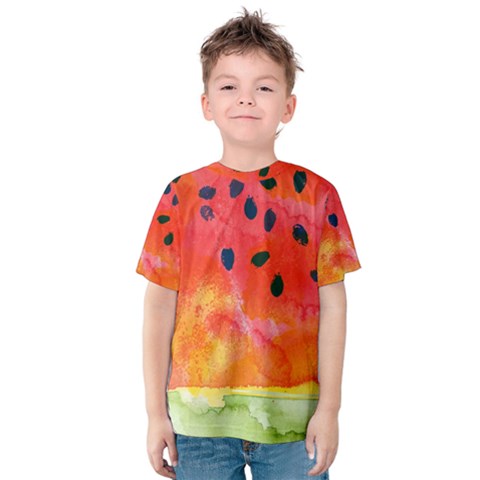 Abstract Watermelon Kids  Cotton Tee by DanaeStudio