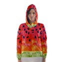 Abstract Watermelon Hooded Wind Breaker (Women) View1