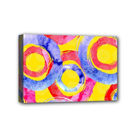 Blue And Pink Dream Mini Canvas 6  X 4  by DanaeStudio