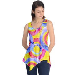 Blue And Pink Dream Sleeveless Tunic by DanaeStudio