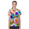 Colorful Daisy Garden Women s Sport Mesh Tee View1