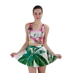 Pachira Leaves  Mini Skirt by DanaeStudio