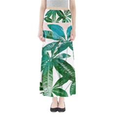 Pachira Leaves  Maxi Skirts by DanaeStudio