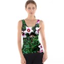 Pink Flowers Over A Green Grass Tank Top View1