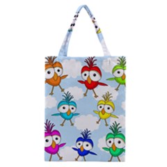 Cute Colorful Birds  Classic Tote Bag by Valentinaart