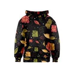 Autumn Flowers  Kids  Pullover Hoodie by Valentinaart