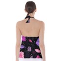 Purple and pink flowers  Babydoll Tankini Top View2