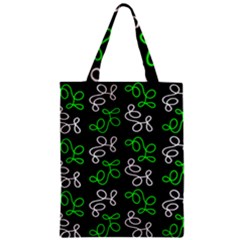 Elegance - Green Zipper Classic Tote Bag by Valentinaart