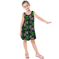 Elegance - Green Kids  Sleeveless Dress by Valentinaart