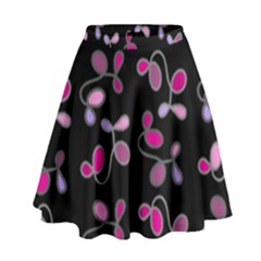Magenta Garden High Waist Skirt by Valentinaart