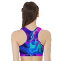 The Perfect Wave Pink Blue Red Cyan Sports Bra with Border View2