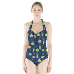 Science Geek Halter Swimsuit by BubbSnugg