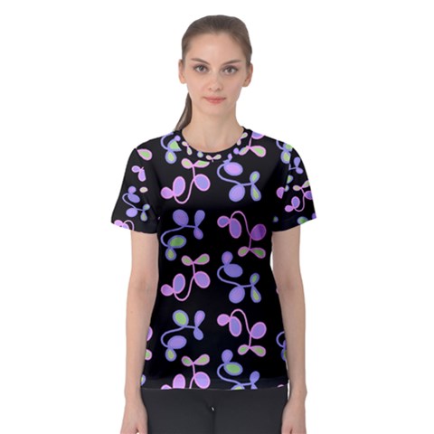 Purple Garden Women s Sport Mesh Tee by Valentinaart