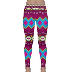 Rhombus And Ovals Chains                                                                                                               Yoga Leggings by LalyLauraFLM
