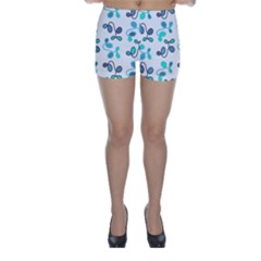 Blue Garden Skinny Shorts by Valentinaart