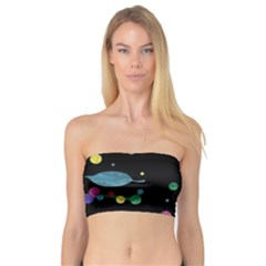 Space Garden Bandeau Top by Valentinaart