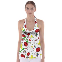 Ladybugs Babydoll Tankini Top by Valentinaart