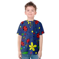 Ladybugs - blue Kids  Cotton Tee