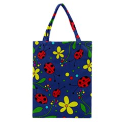 Ladybugs - blue Classic Tote Bag