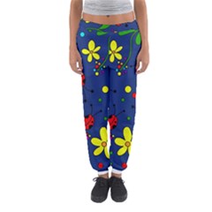 Ladybugs - blue Women s Jogger Sweatpants