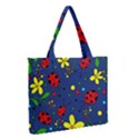 Ladybugs - blue Medium Zipper Tote Bag View2