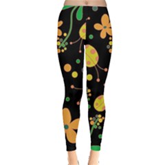 Ladybugs and flowers 3 Leggings 