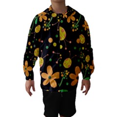 Ladybugs and flowers 3 Hooded Wind Breaker (Kids)