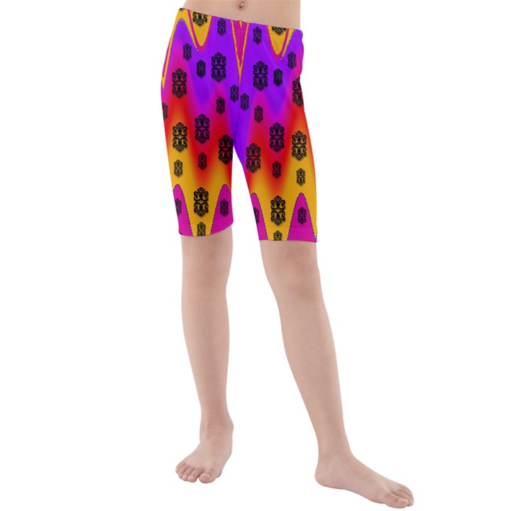 The Big City Kids  Mid Length Swim Shorts