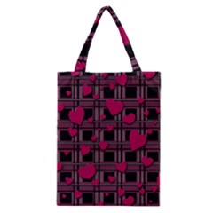 Harts Pattern Classic Tote Bag by Valentinaart