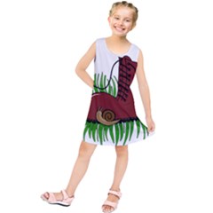 Boot In The Grass Kids  Tunic Dress by Valentinaart