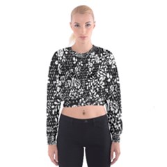 Flower Women s Cropped Sweatshirt