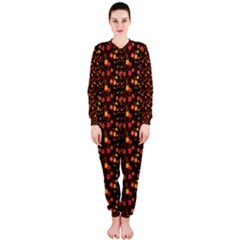 Exotic Colorful Flower Pattern  Onepiece Jumpsuit (ladies)  by Brittlevirginclothing