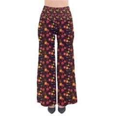 Exotic Colorful Flower Pattern  Pants by Brittlevirginclothing