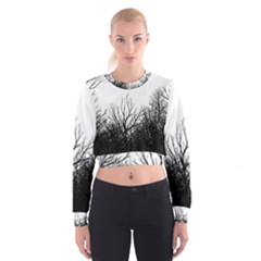Forest Women s Cropped Sweatshirt by Brittlevirginclothing
