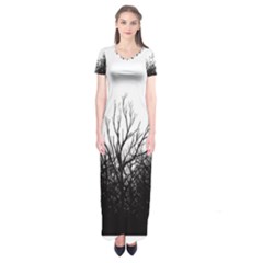 Forest Short Sleeve Maxi Dress by Brittlevirginclothing